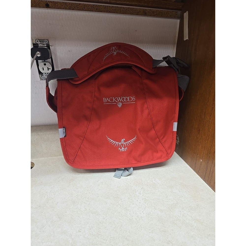 Osprey Backwoods Messenger Bag Orange Crossbody Shoulder Laptop Travel Case